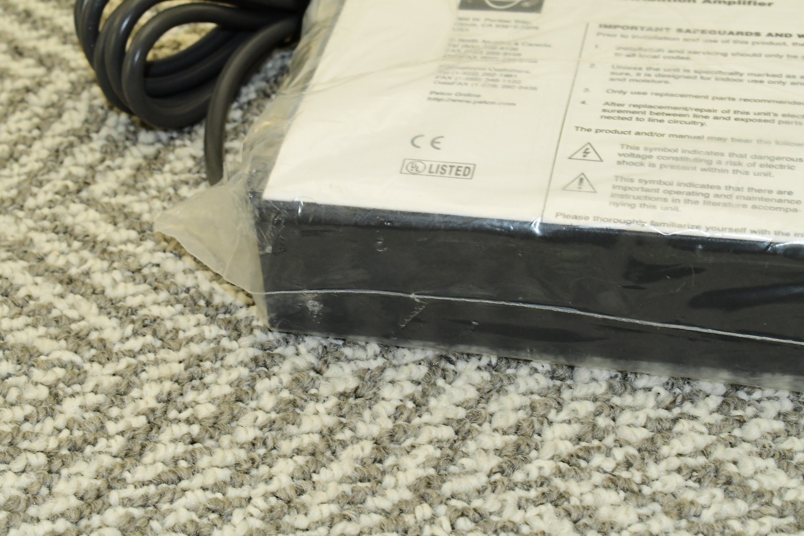 Pelco DA104DT Video Distribution Amplifier Power - NEW / UNUSED