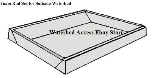 Queen Softside Waterbed Mattress with Bamboo Pillowtop, Heater, Bladder & Liner