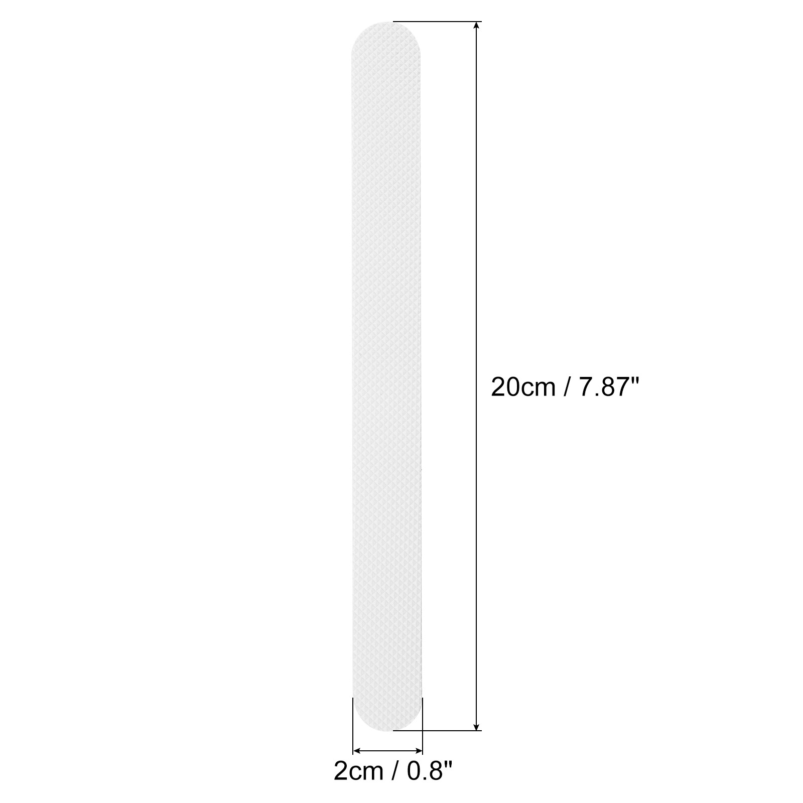 24pcs Bath Tub Shower Sticker Non-Slip Grip Strip Stairs Shower Appliques White