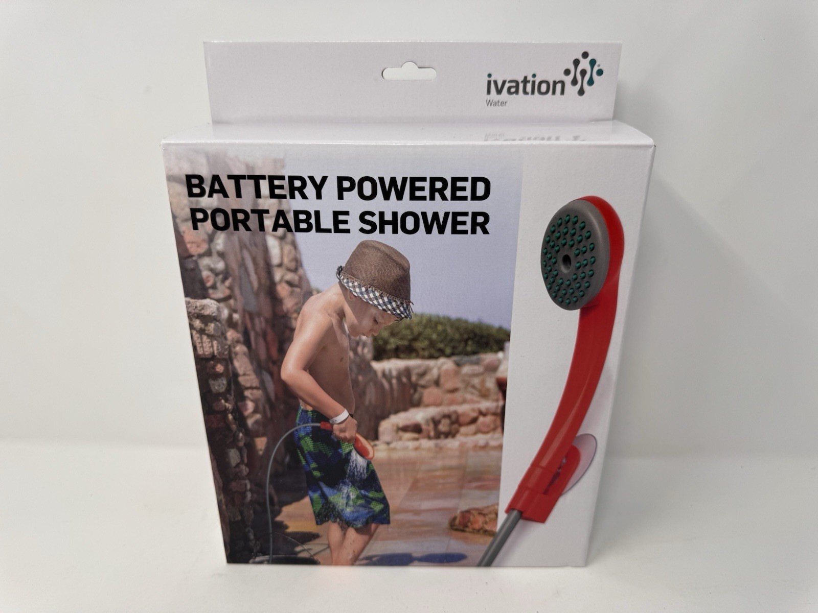 Ivation Battery Powered Portable Shower Camping Outdoor Pet Wash New