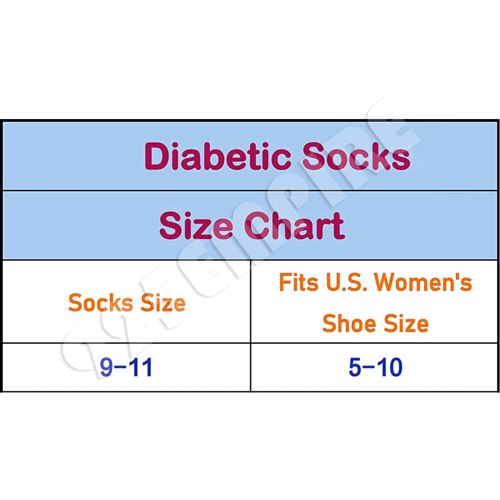 6 Pairs Mixed Women's Circulatory Cotton Diabetic Ankle Crew Socks Size 9-11