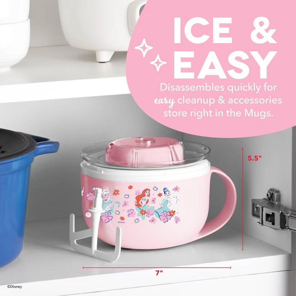 Disney Dash Princess My Mug Ice Cream Maker Bundle