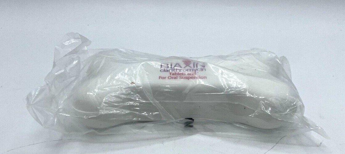 Vintage BIAXIN Pharmaceutical Drug Rep Bone Stress Relief White NOS