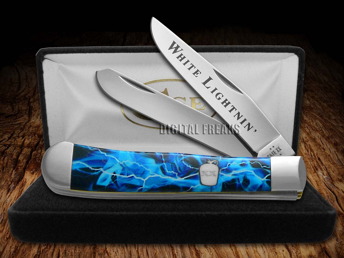 Case xx Knives Trapper White Lightning 1/300 64239 Pocket Knife Stainless