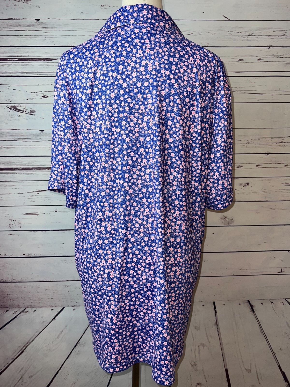 US Open LACC USGA 123rd Men's XL Purple Floral Golf Polo Shirt