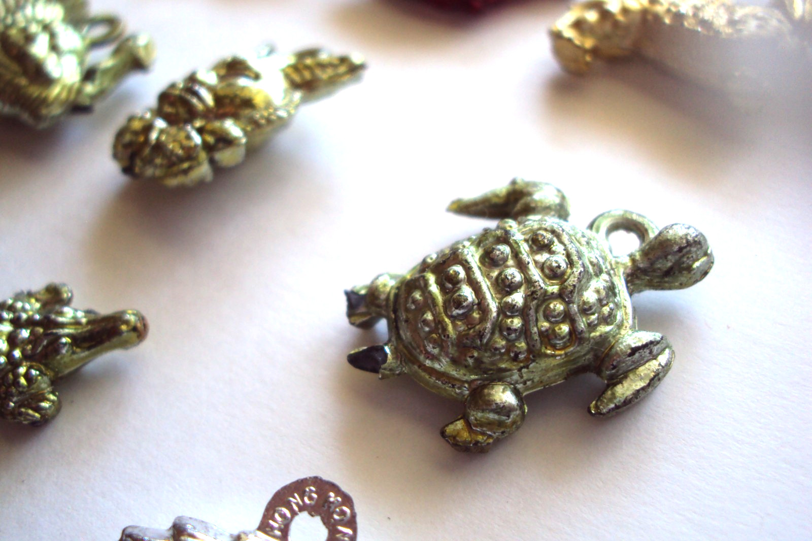 Vtg Gumball Charm Cracker Jack 60's HK LOT EPPY Charms Vending machine prize