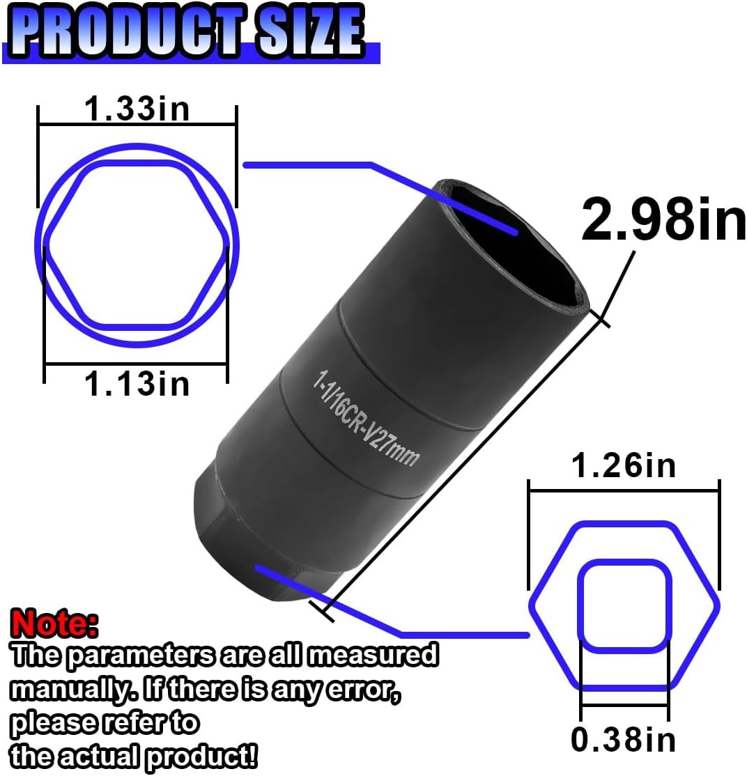 1 PC Automobile Oil Pressure Switch Socket Oil Pressure Sensor Removal Access...