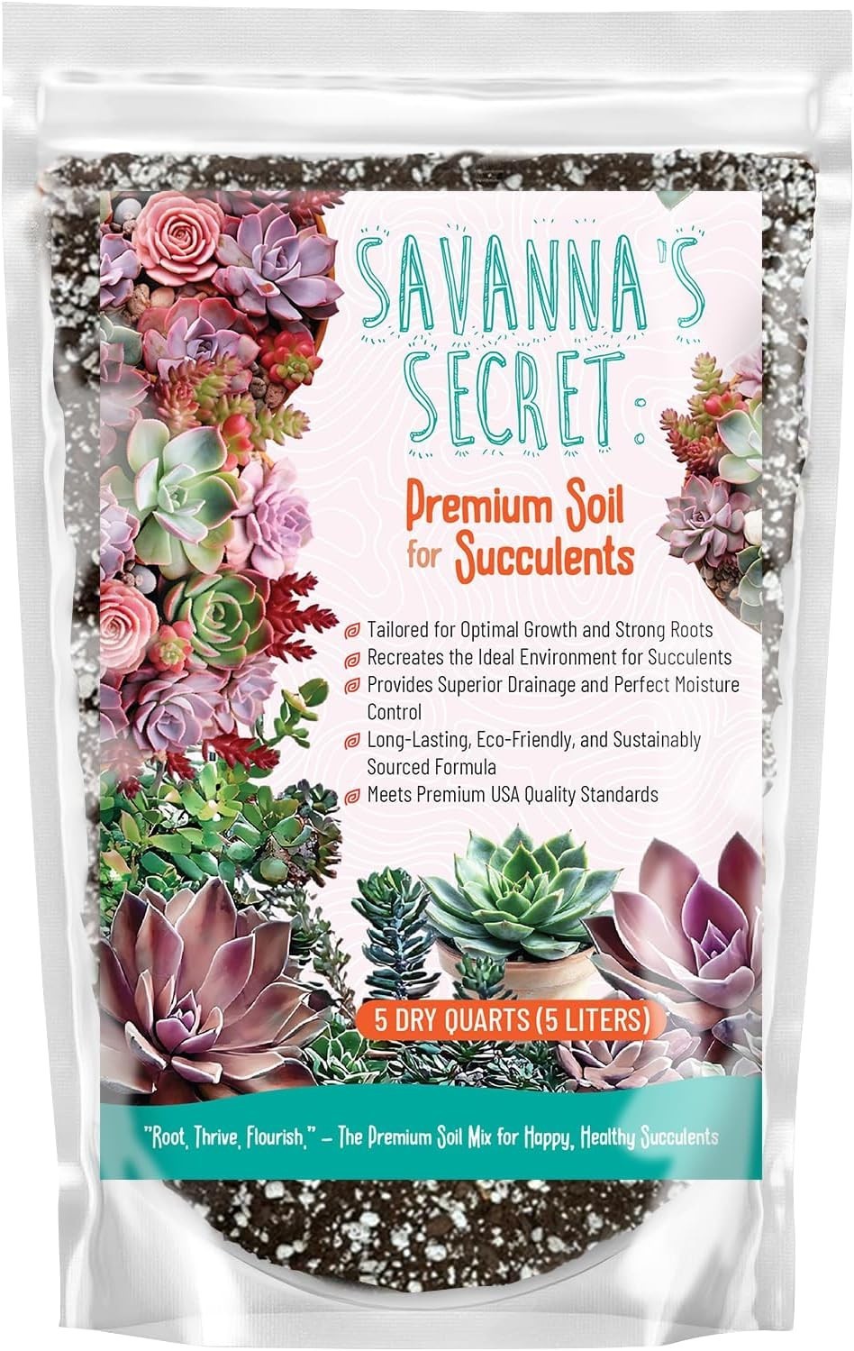 Organic Succulent Soil | Fast Draining Cactus & Aloe Potting Mix