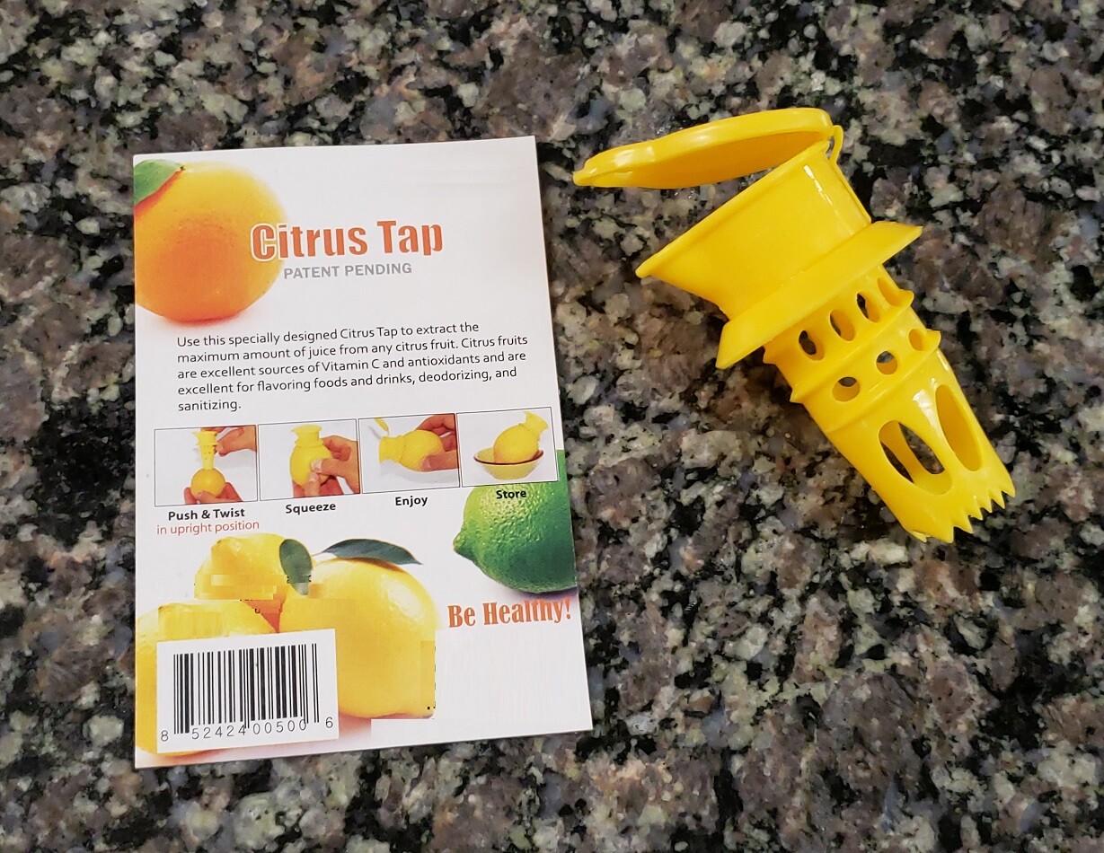 Citrus Juicer LEMON FAUCET Tap Fruit Juice Squeezer Lemon Lime Orange