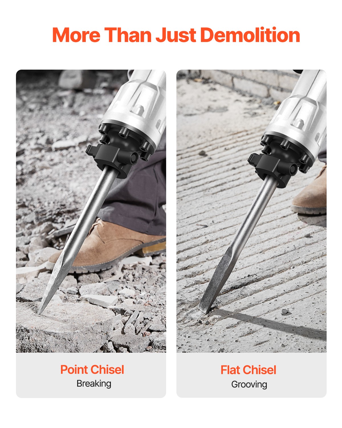 VEVOR Demolition Jack Hammer Concrete Breaker 3500W Electric Hammer