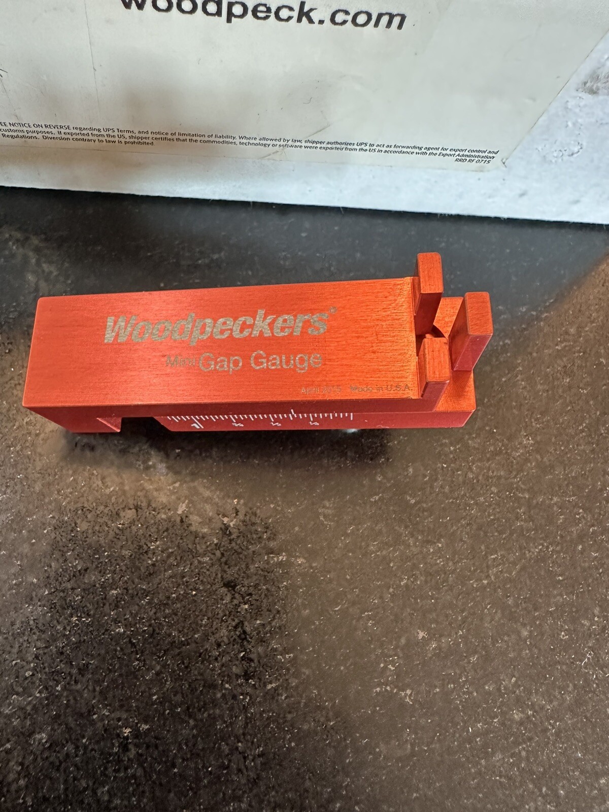 Woodpeckers GG-Mini-15 Mini Gap Gauge Cutting Metal Woodwork Measure New No Box