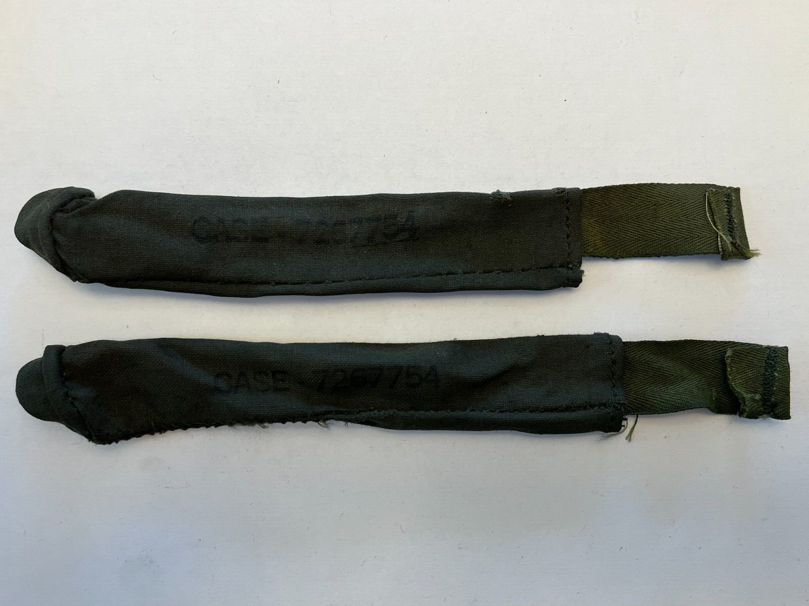 USGI 30 Cal M1 Garand 7.62 Rifle Cleaning Rod Section Pouch Green Canvas 2 Pack