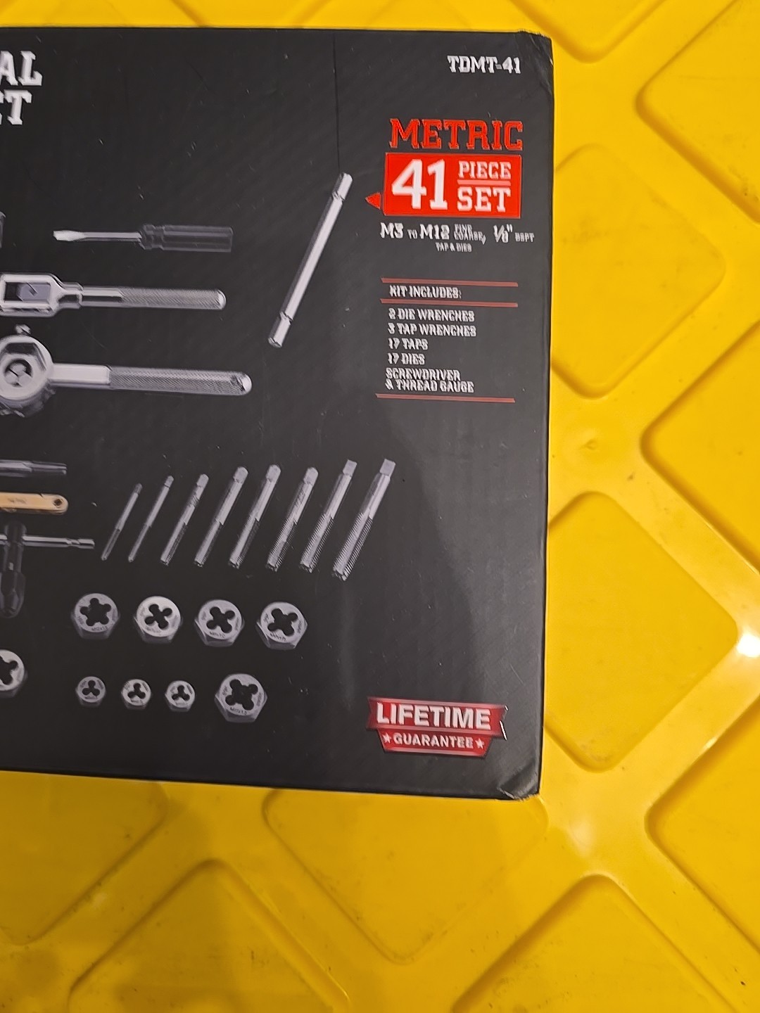 ICON TDMT-41 Professional Tap & Die Set - Metric 41 Piece brand new