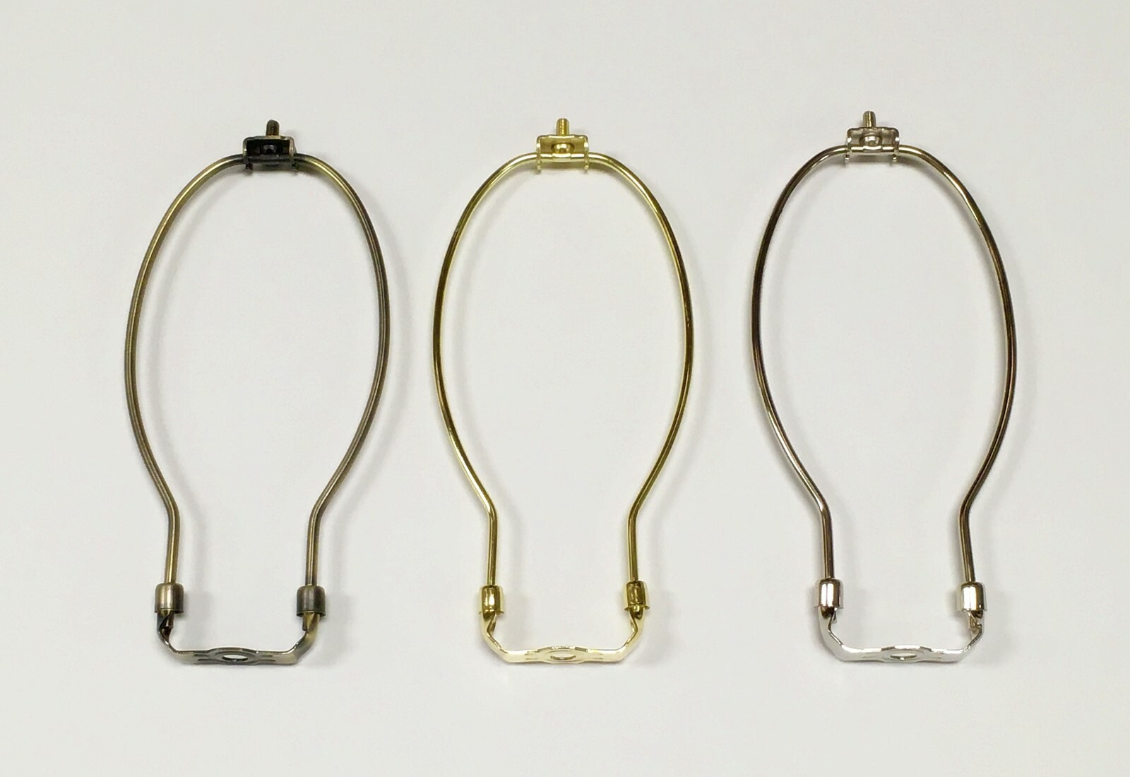 Lamp Parts-Lamp HARP W/Saddle 5" to 12" Heavy Duty 3 Finishes: AB,PB,PN (1 Pc.)