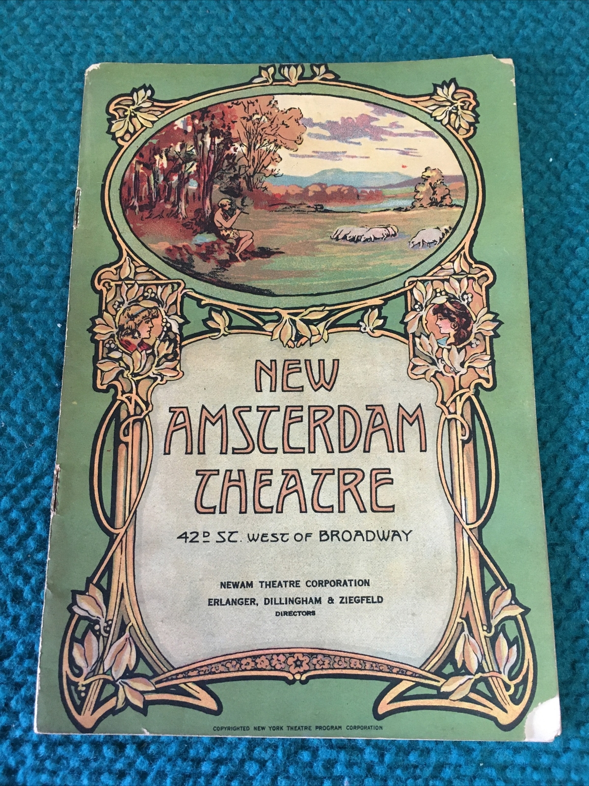 1925 Vintage : NEW AMSTERDAM THEATRE "Ziegfeld Follies" BROADWAY PLAYBILL