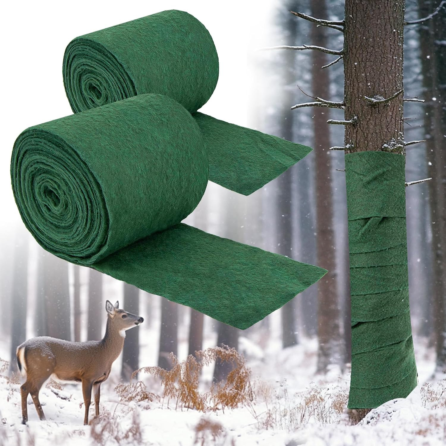 Tree Wrap - Tree Trunk Protector for Gardening 2 Roll 72 FT Little Trees Trunk G