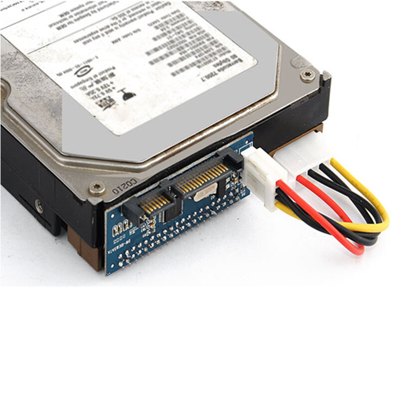 3.5" 40-Pin 40pin IDE To 7+15Pin 22-Pin Male SATA adapter PATA-SATA For HDD,CD