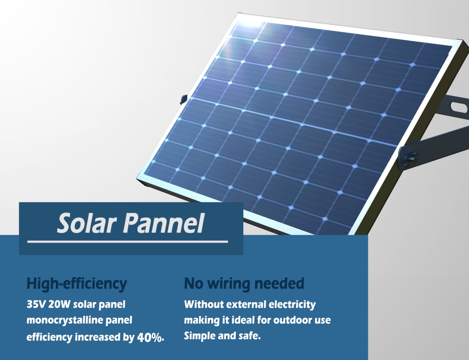 Blütezeit Chain Sliding Gate Opener 1400LB w/Solar Panel/WiFi/Battery Backup