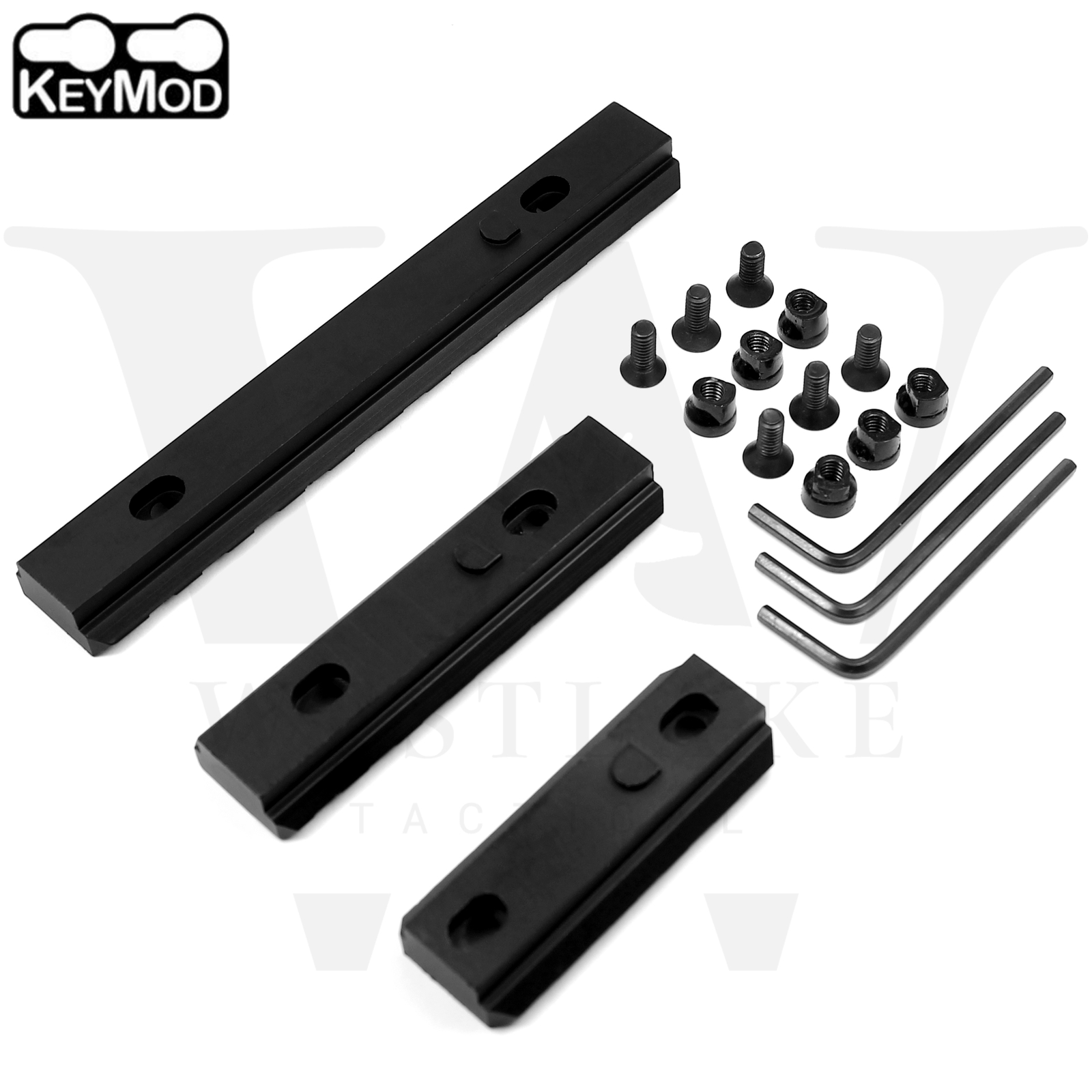 Keymod Picatinny Weaver Rail Section Aluminum 5 7 11 Slot 2" 3" 5" - Pick QTY