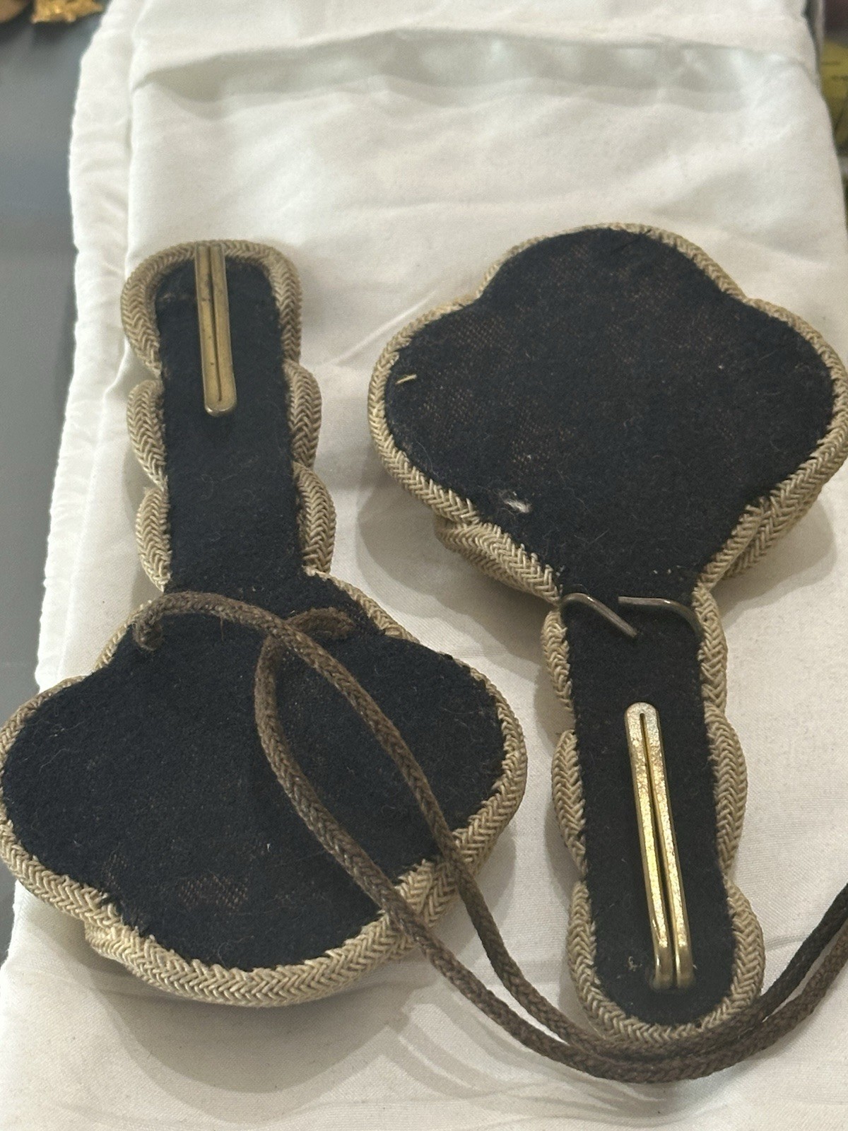 Pair Quartermaster M1885 Musicians Dress Knotts. A Very Rare Collectible.