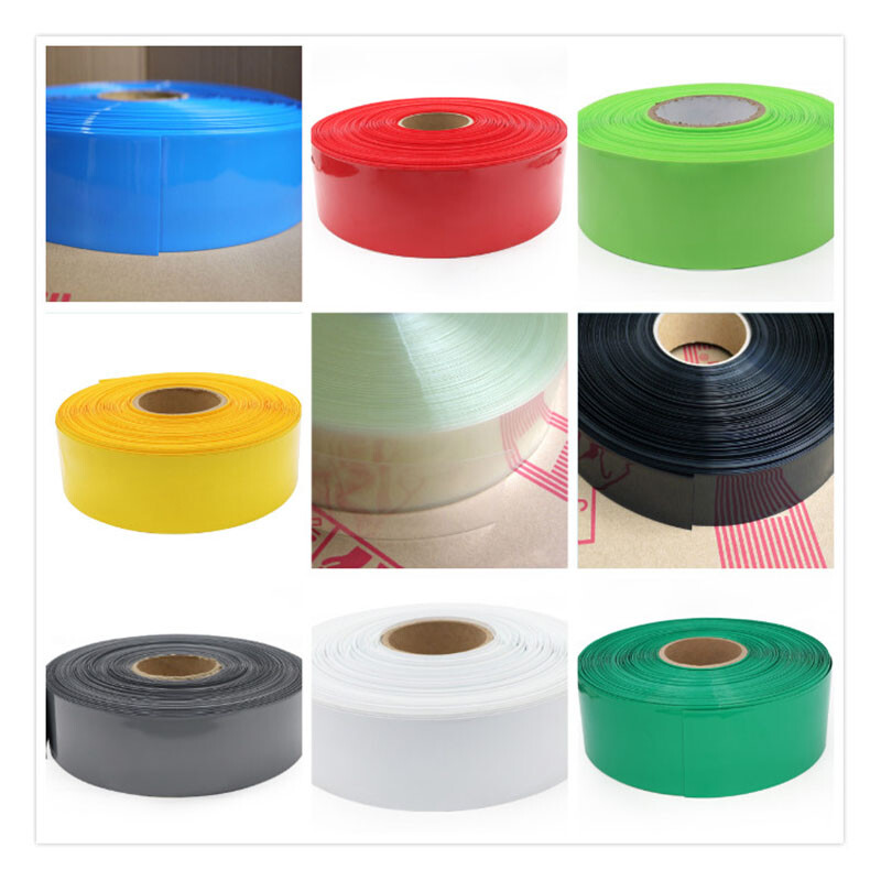258mm-625mm PVC Heat Shrink Tubing Electronic Battery Wrap Package Various Color