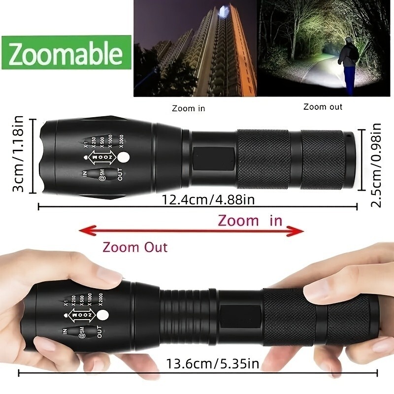 Super Bright Tactical Military LED Flashlight flash light super high LUX!