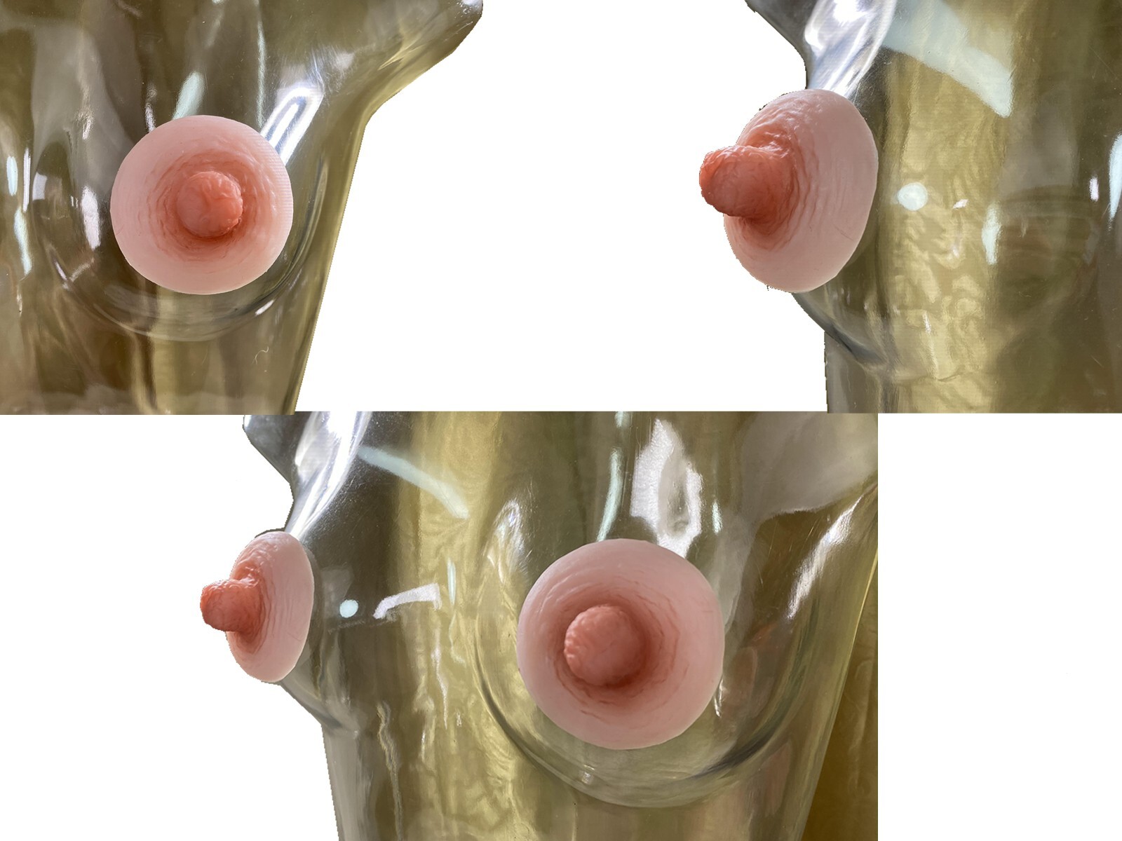 BIMEI Adhesive Silicone Nipple Reusable for BreastForm Drag Queen Transgender,#9
