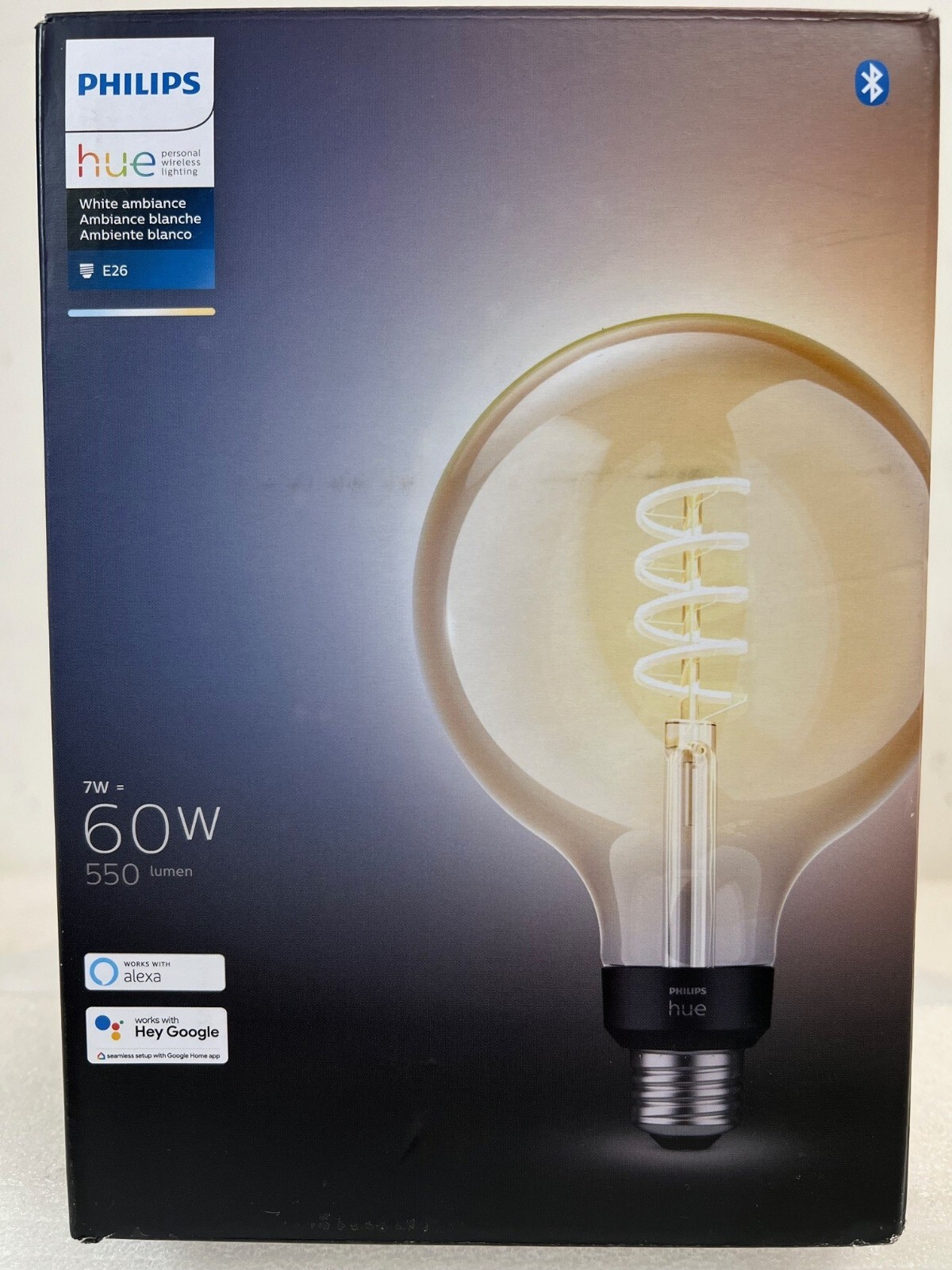 Philips Hue White Ambiance 7W Filament G40 (563916) -FREE S/H