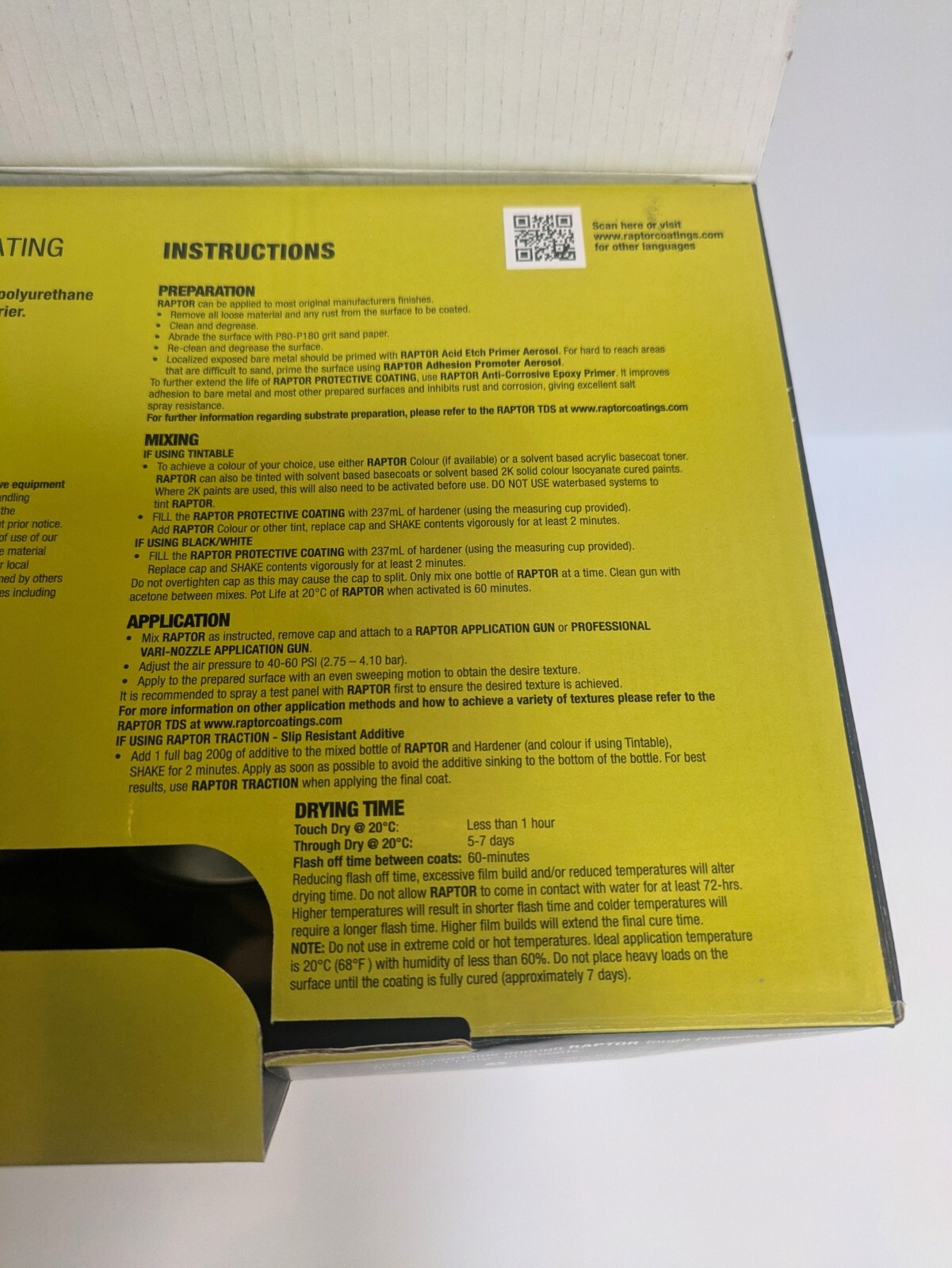 UPOL 0820 Raptor Black Spray-On Truck Bed Liner Kit w/ FREE Spray Gun (1 gallon)