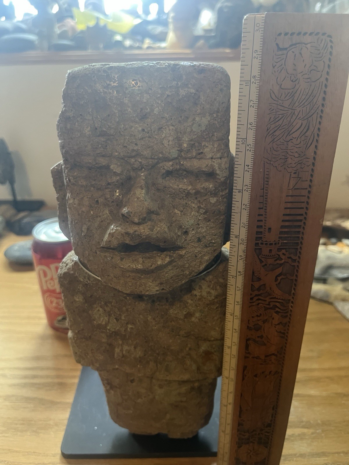 Massive Olmec 11” Stone Figure PreColumbian Ancient Artifact Teotihuacan Mayan