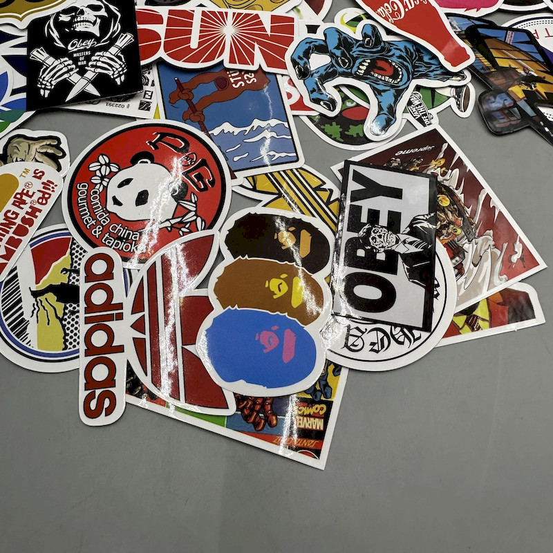 NEW 100 Skateboard Stickers Bomb Vinyl Laptop Luggage Decals Dope Sticker Lot US