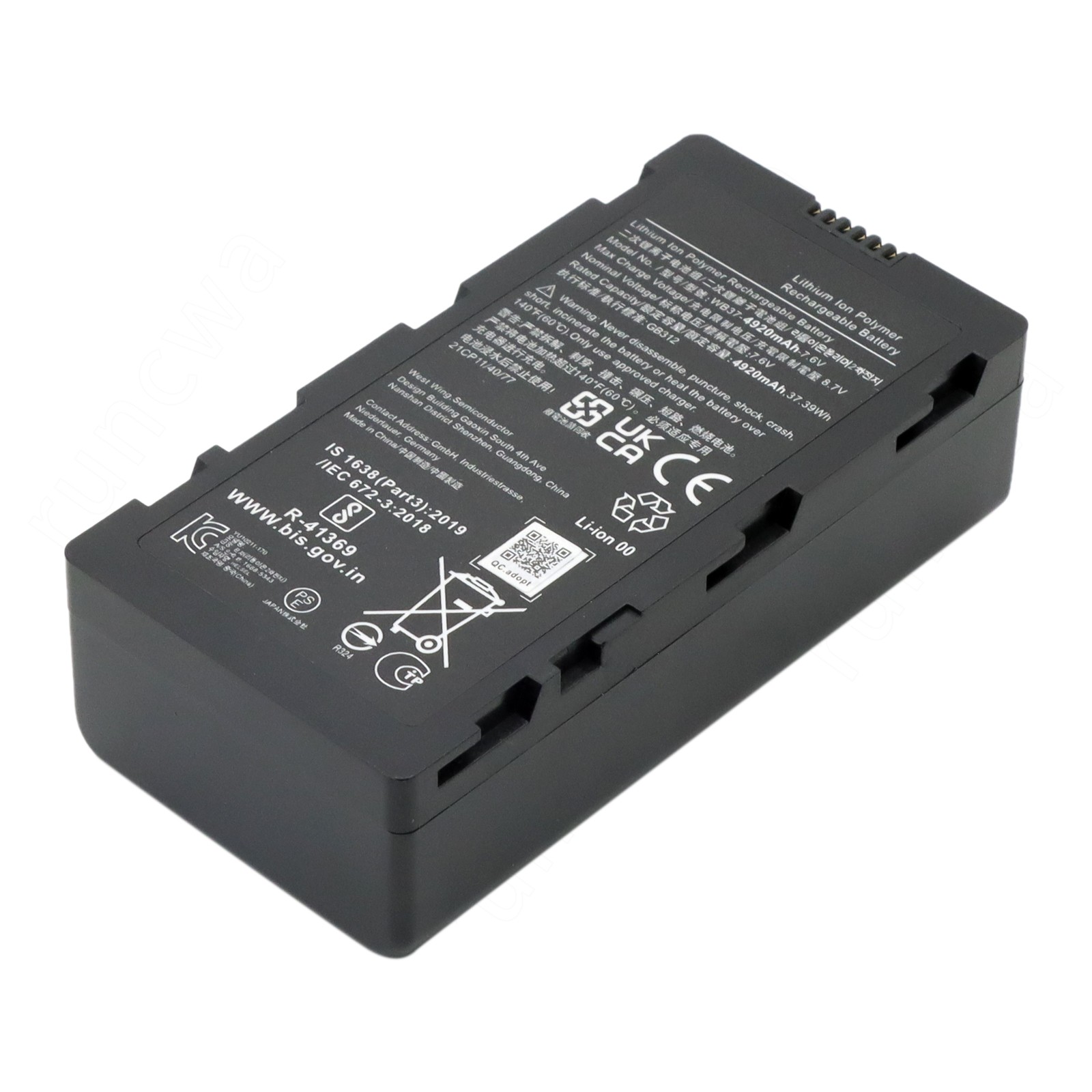 Battery WB37 4920mAH 37.39Wh 7.6V For DJI RC Plus High-Bright Remote Monitor