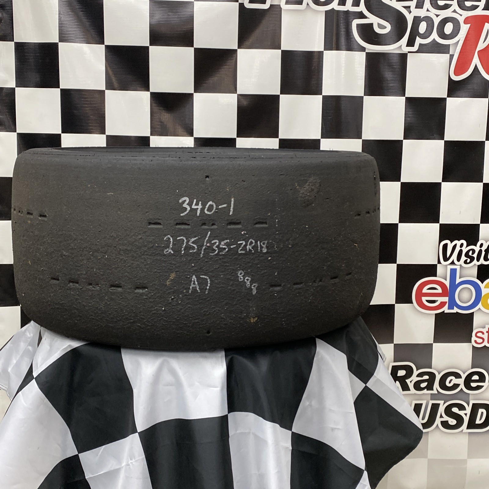 340-1 USDRRT HOOSIER DOT Road Race / Auto-X Tire. 275/35 ZR18 A7