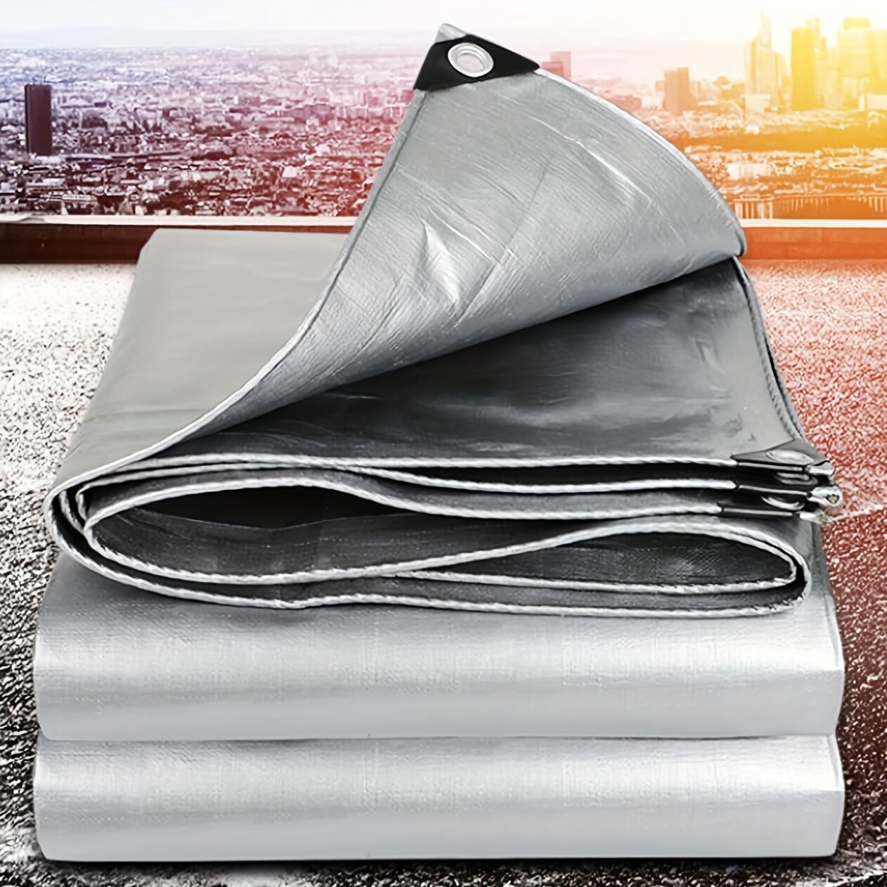 Double-Sided Tarp Cover 3x5m - Patio Furniture,Camping & Outdoor Gear Protection