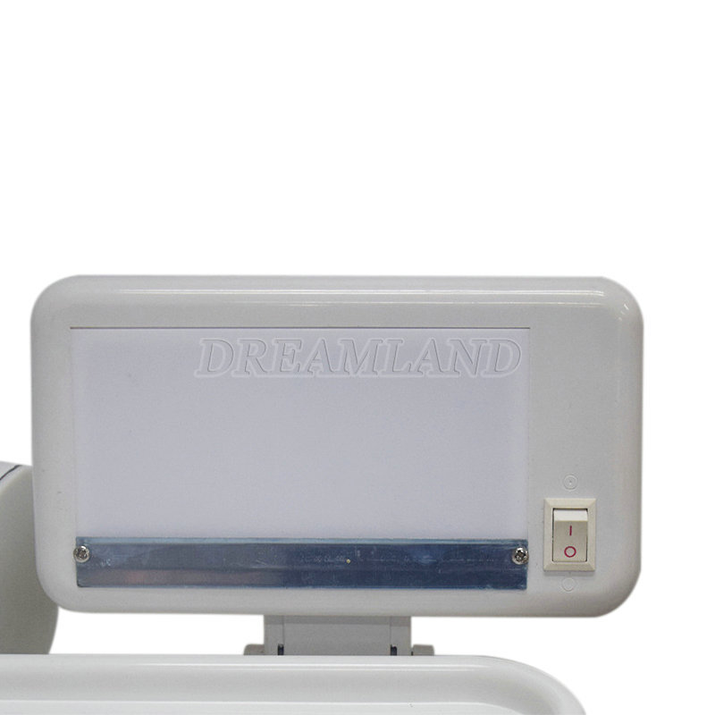 ADJUSTABLE MEDICAL DENTAL CHAIR WITH STOOL COMBINATION BLUE Hard Leather