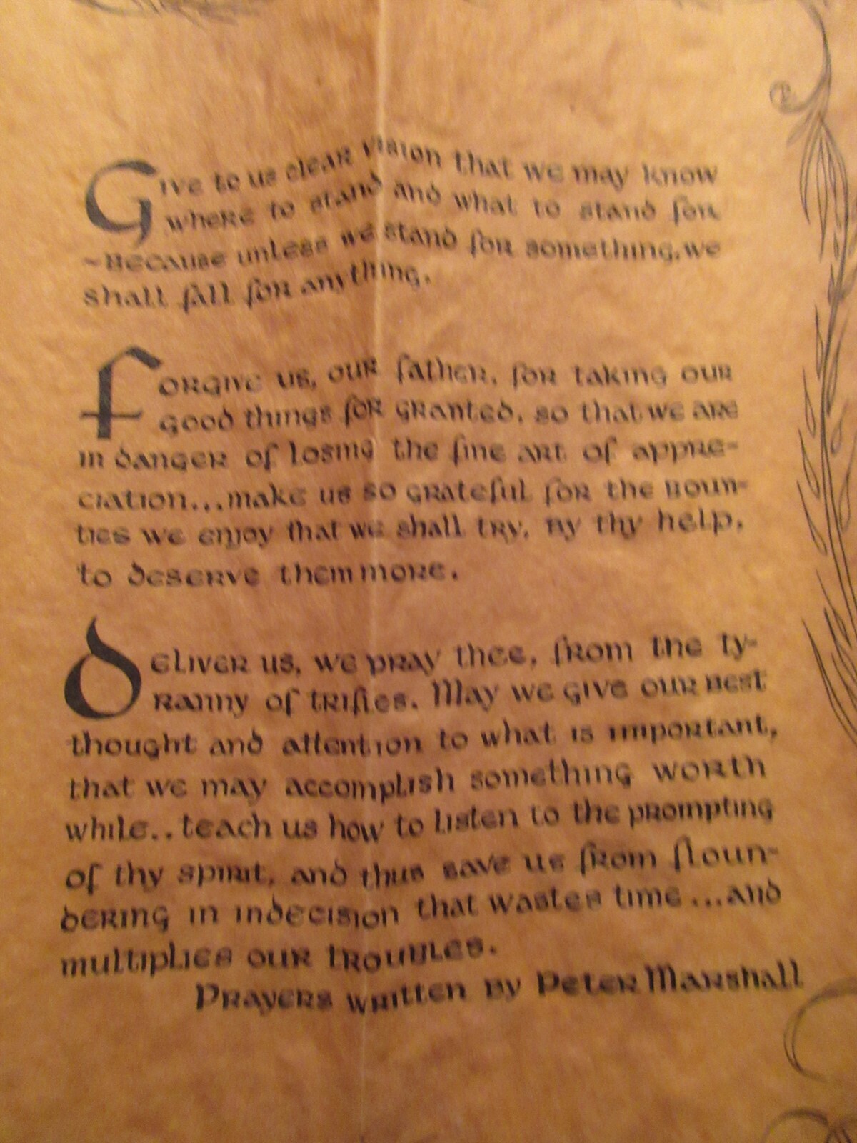 1963 Historical Document Collection Our Father Who Art In Heaven with envelope