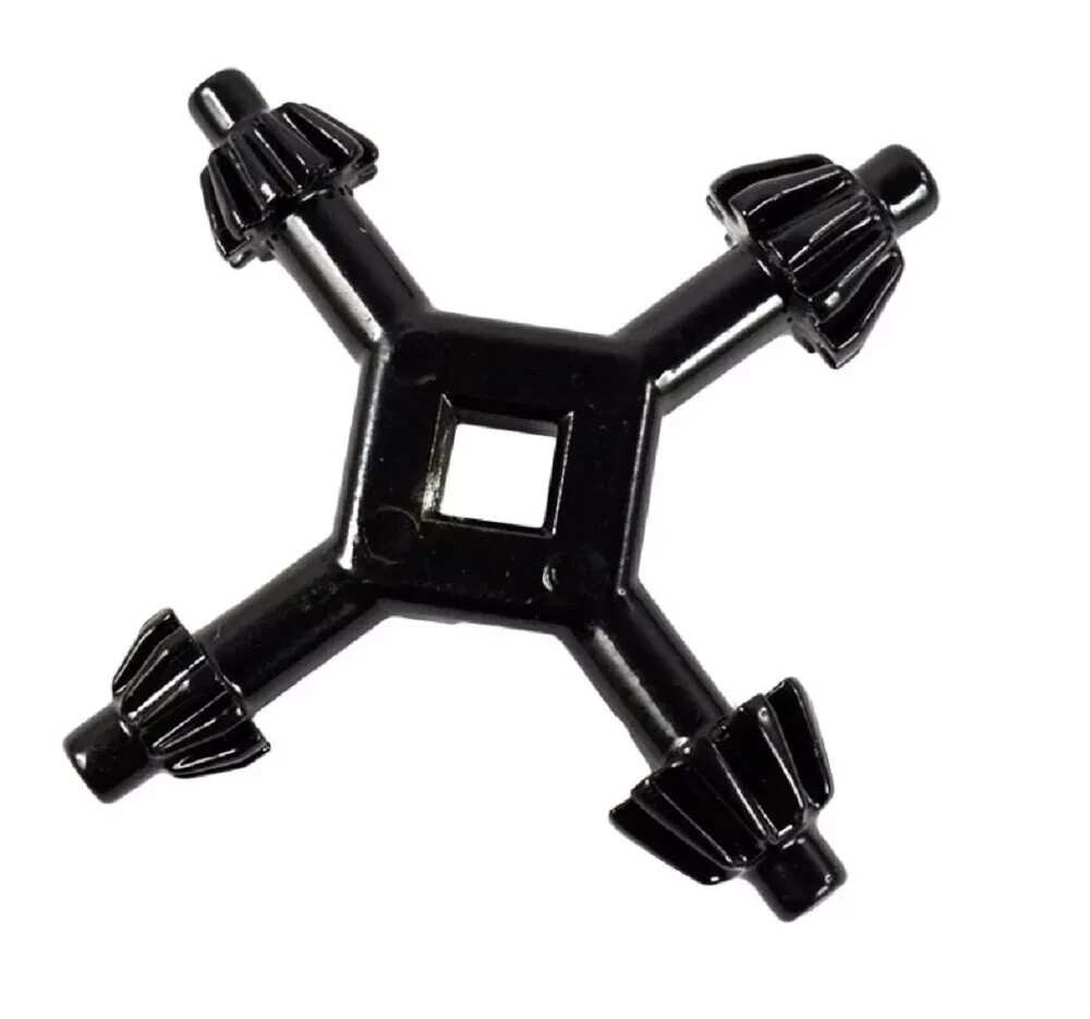 4 Way Drill Press Chuck Key Universal - Carbon Steel 1/2" 9/16" 5/8" 11/16" Size