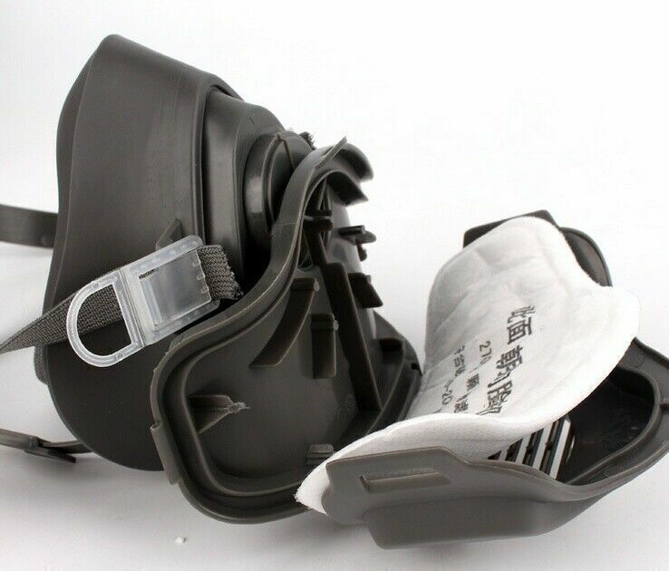 Silicone Half Face Gas Mask Paint Spray Chemical Respirator Reusable 95% Filter