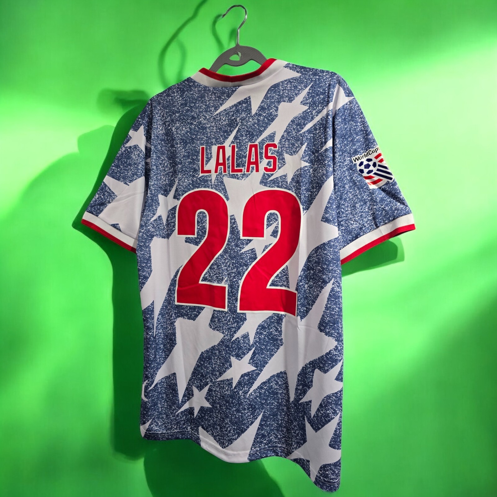 National Team USA Away - World Cup 1994 - Soccer - LALAS #22 - XL (Run Small)
