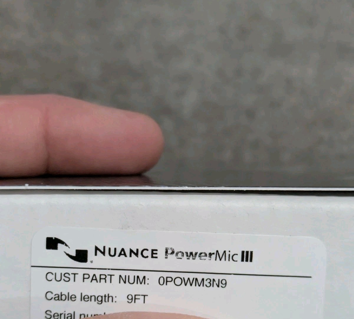 Brand New Nuance PowerMic III Dictation Microphone 0POWM3N3