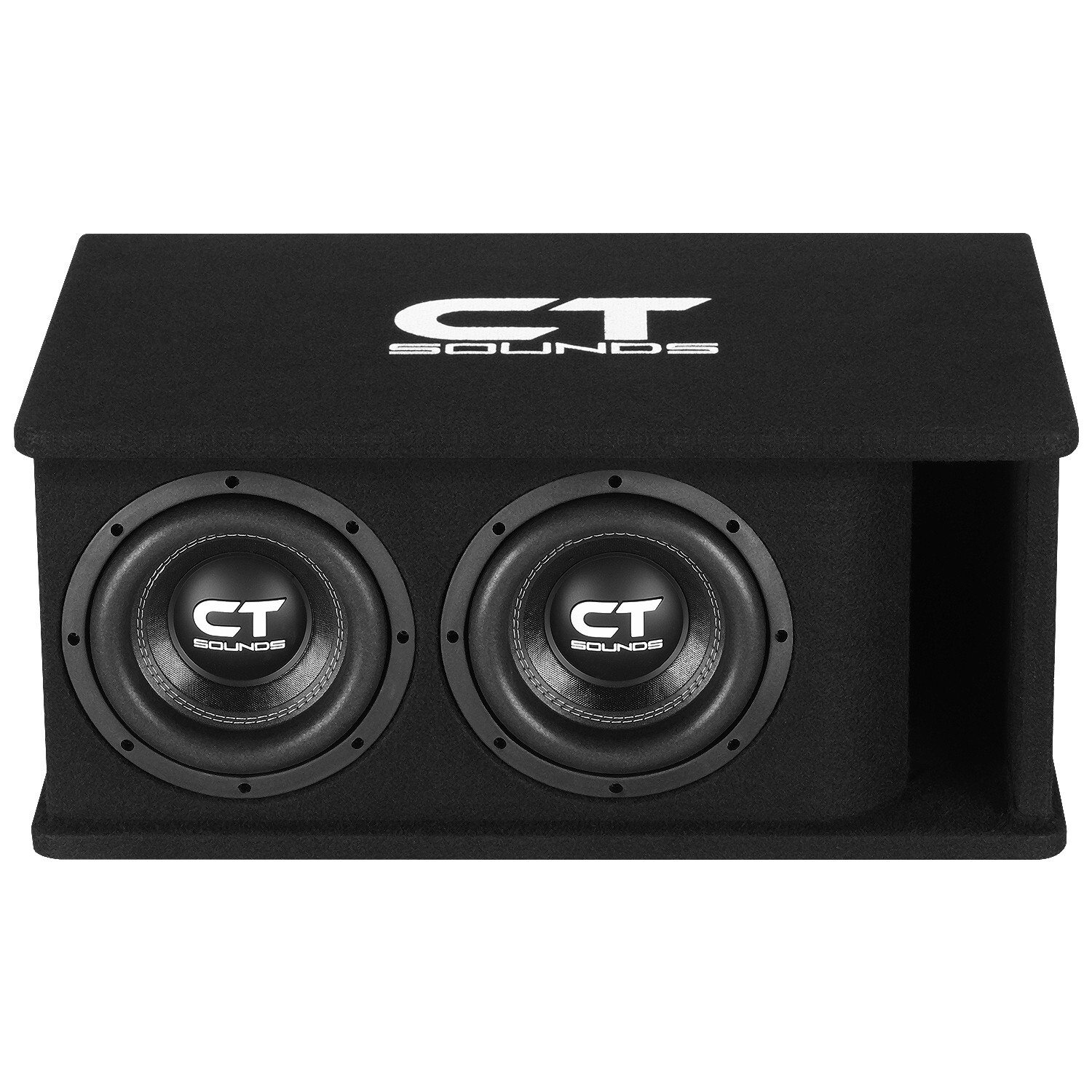 CT Sounds Dual 8” 1600W Loaded Tropo Series Subwoofer Box - TROPO-2X8D4