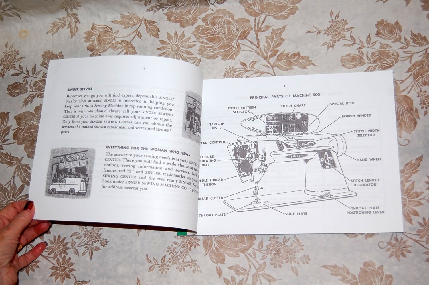 Rare Deluxe-Edition Instructions Manual for Singer 500, 500A Sewing Machines