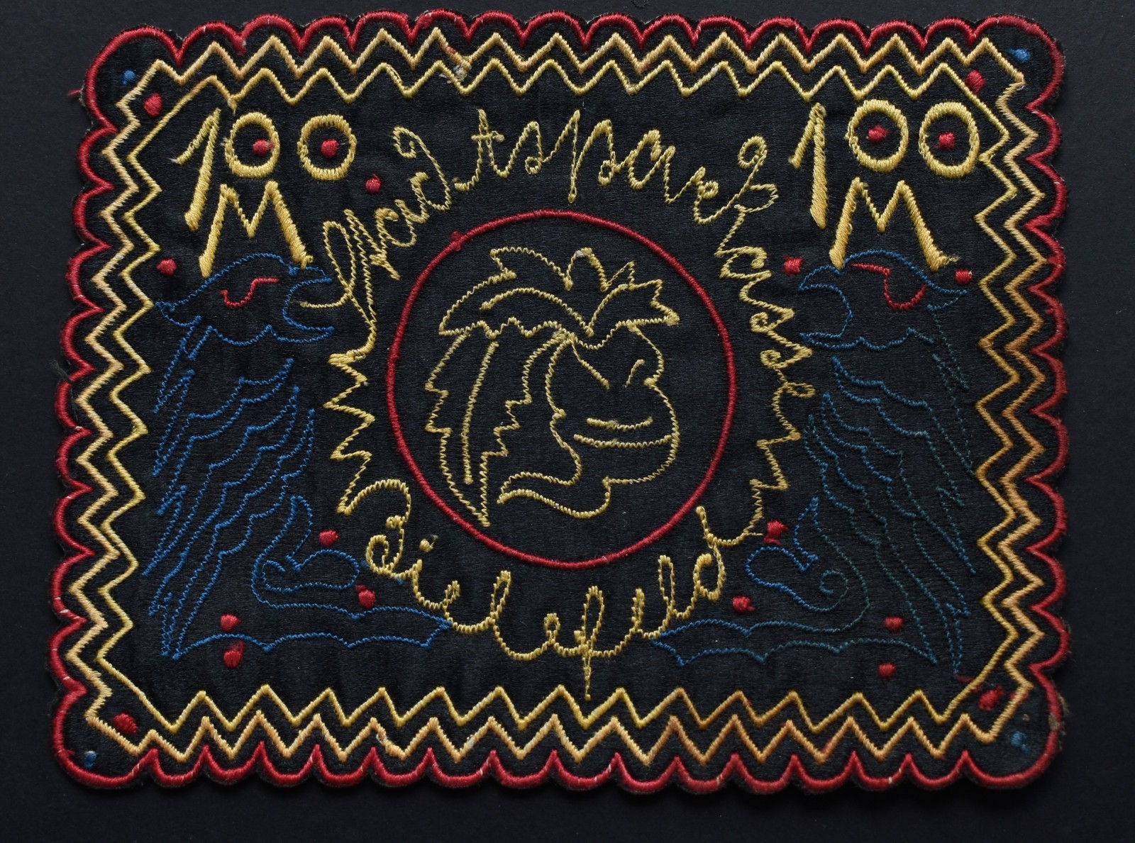 GERMANY NOTGELD Bielefeld 100 Mark 1921 War Emergency cloth textile Money Silk