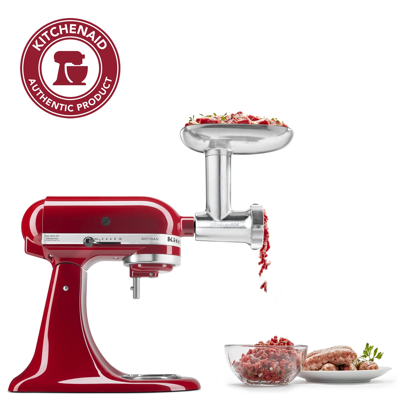 KitchenAid Metal Food Grinder Attachment, KSMMGA