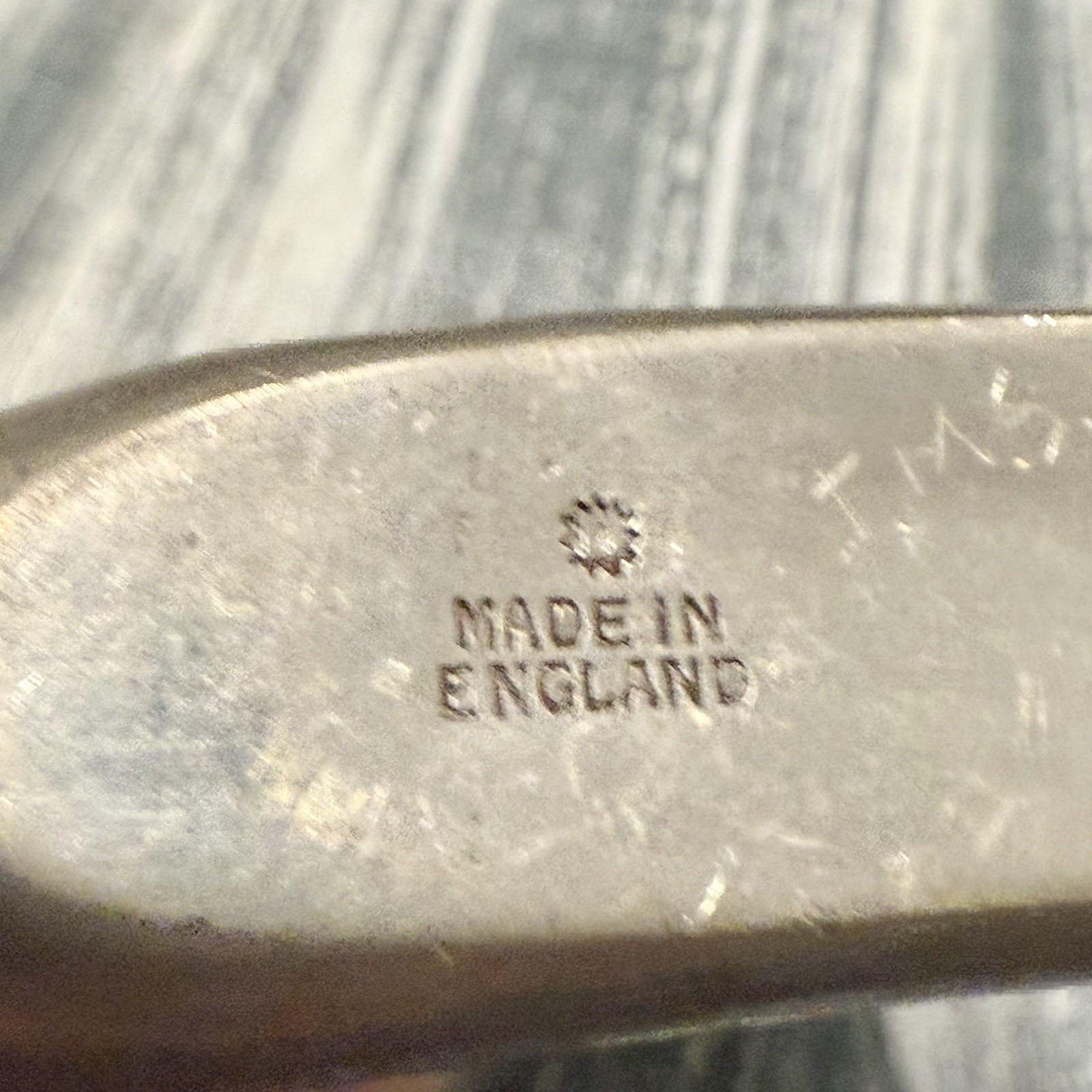 Antique James Dixon & Sons England Sheffield Flask 12oz Hammered