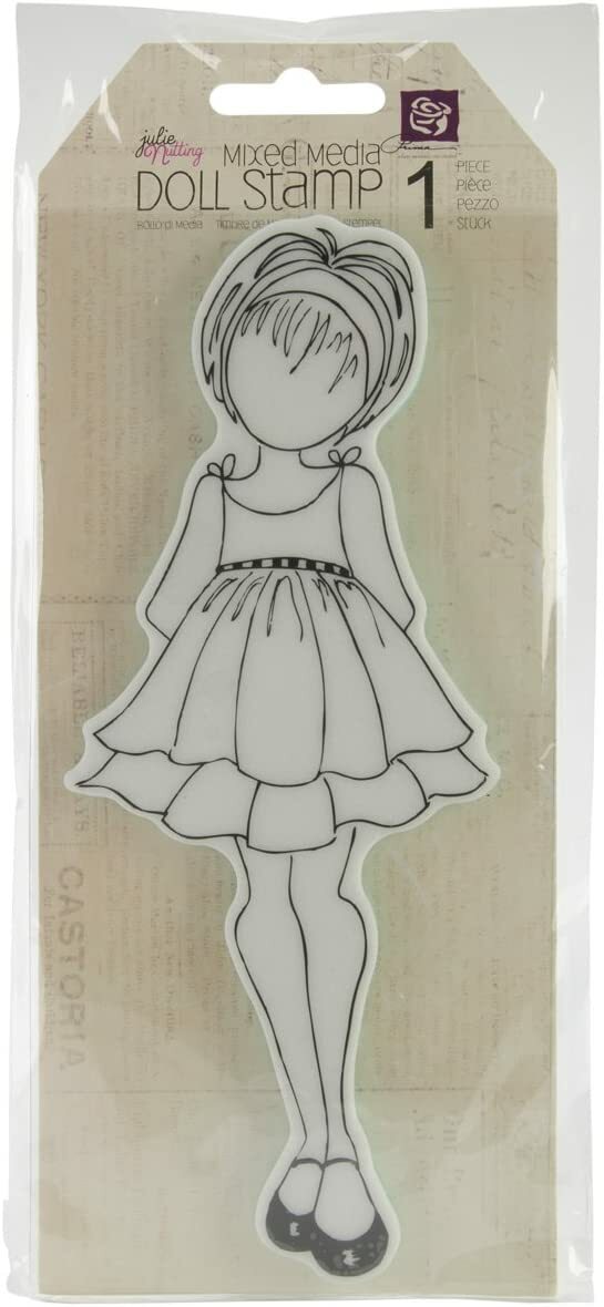 Prima Marketing Julie Nutting Mixed Media Doll and Planner Stamps - You Choose!