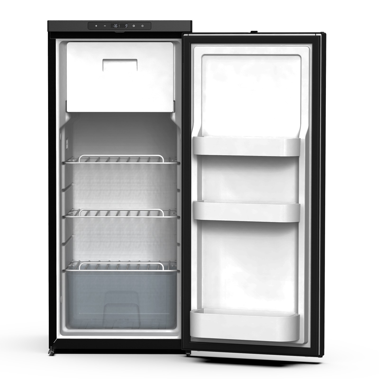 3.18 Cu.Ft Truck Fridge AC110V DC 12V/24V Portable RV Car Refrigerator Freezer