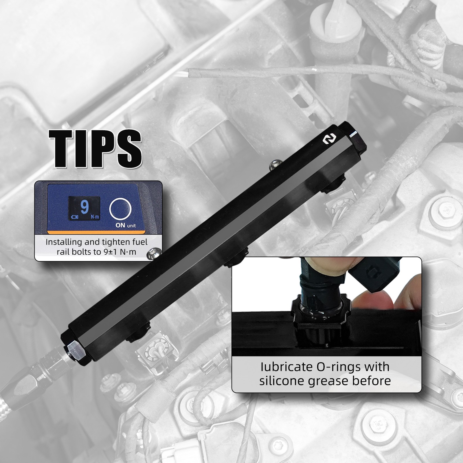 NICECNC Racing Fuel Rail Billet Aluminum For Can-Am Maverick X3 Max R RR 2017-23