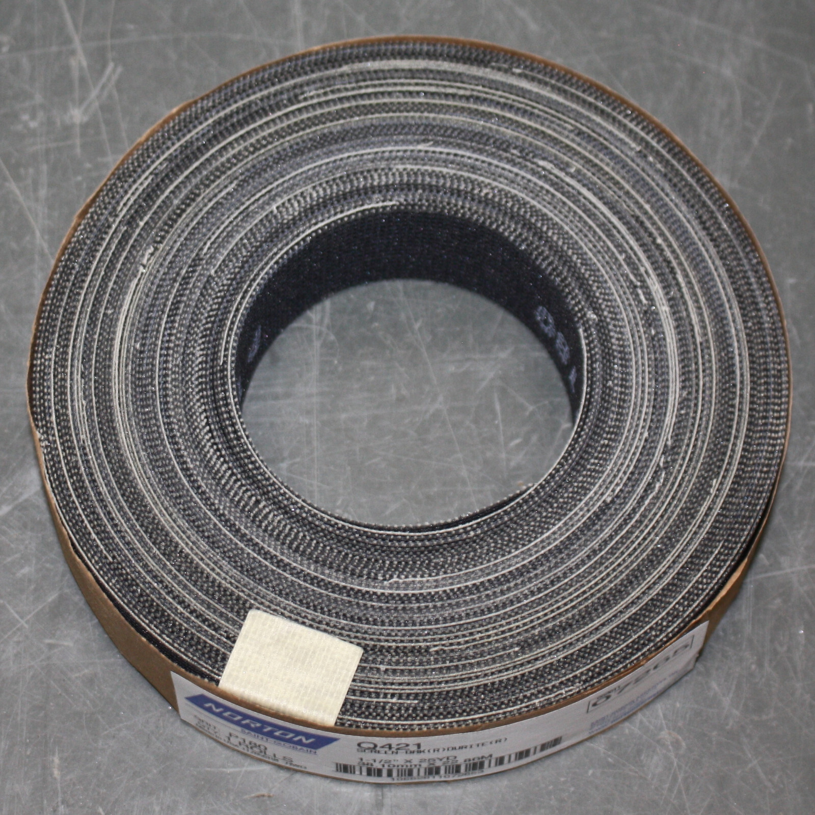 Norton Screen-Bak Durite Abrasive Screen Roll Q421, 1-1/2" x 75ft, 180 Grit
