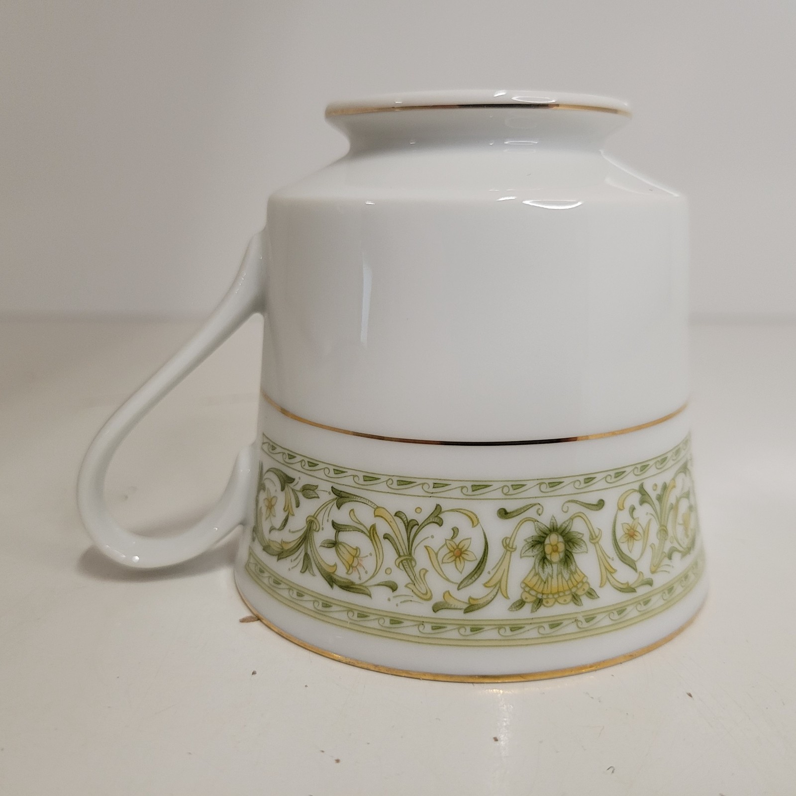 Felicity By Daniele Green & Gold Ring Coffee Tea Cup Fine China Japan